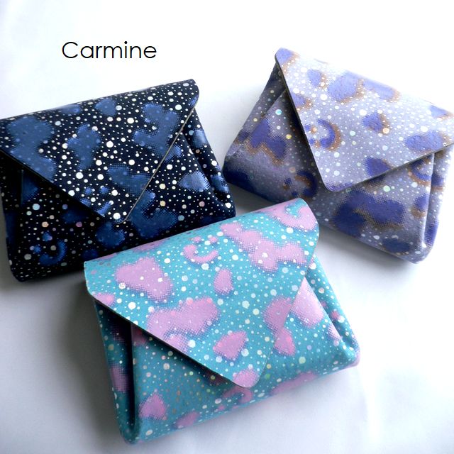 Carmine（カーマイン） ミニウォレット 雲 星空 折り財布 MWKM