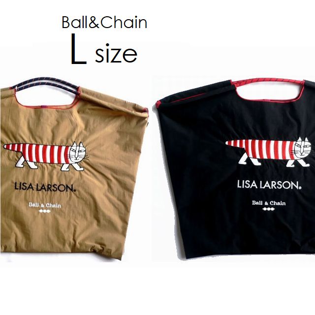 正規品　新品　LISA LARSON×ボールアンドチェーン　エコバッグ M 楽天市場】リサラーソン × ボールアンドチェーン エコバッグ M