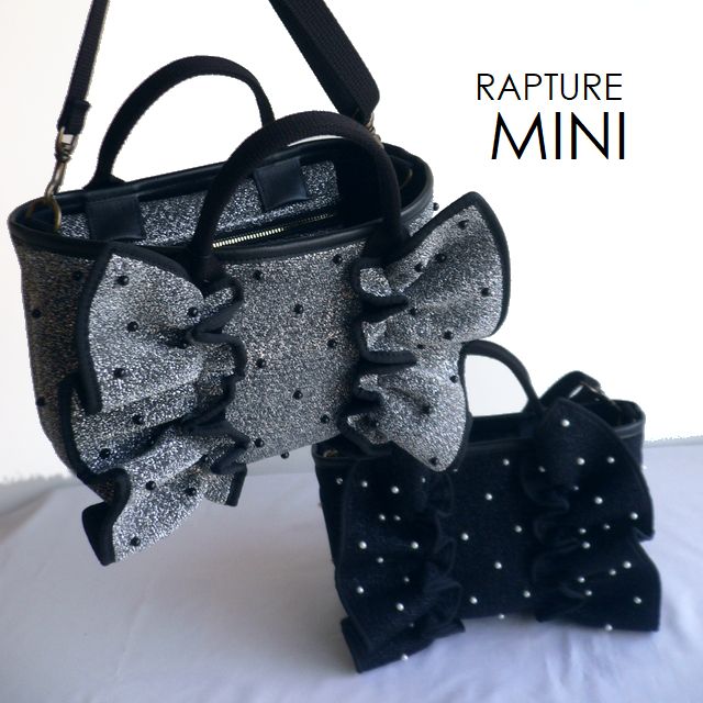 【新品】Rapture　ラプチャー　メタリック2WAYトート　ダークシルバー 新品】Raptureラプチャーメタリック2WAYトートダークシルバー