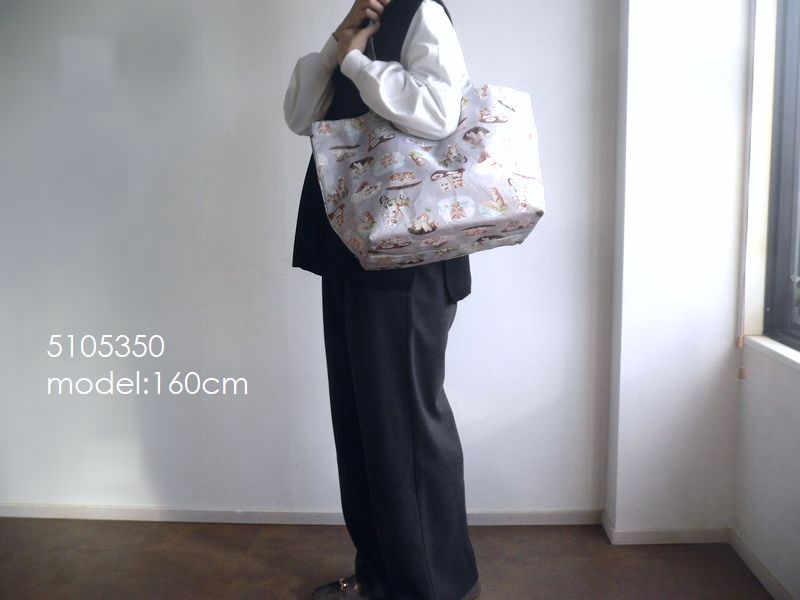 yukiemon バッグ リバーシブル 大き目 トートバッグ エコバッグ