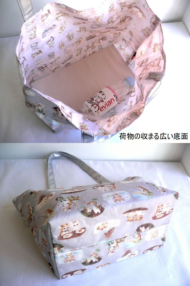 yukiemon ユキエモン バッグ リバーシブル 大き目 トートバッグ エコ