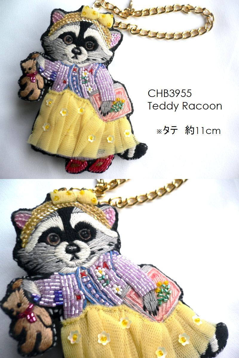 tamao world（タマオワールド） スパンコール 刺繍 バッグチャーム