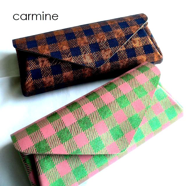 Carmine（カーマイン） ノベルティ ロングウォレット チェコ チェック