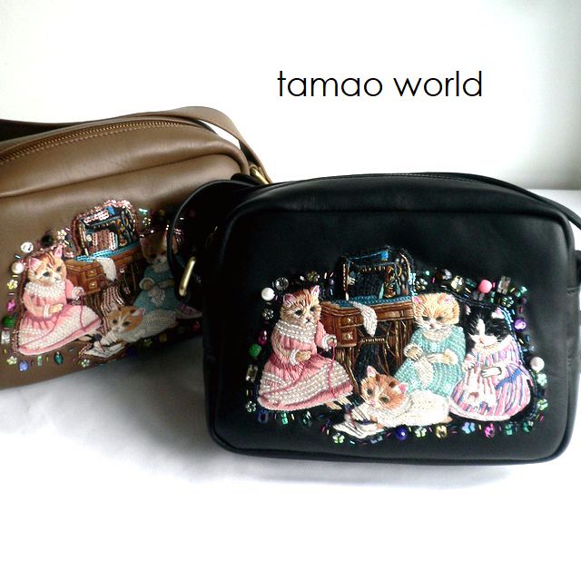 tamao world（タマオワールド） バッグ 猫 ネコ ねこ ショルダーバッグ