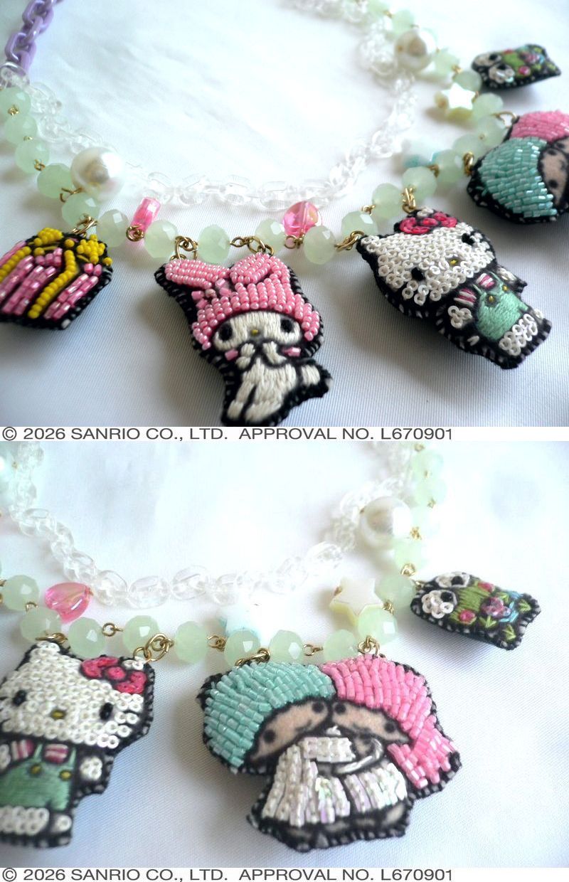 tamao world（タマオワールド） ネックレス 刺繍ネックレス サンリオ