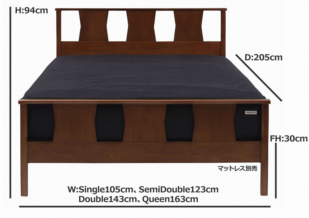 【中古】ACMEファニチャー BROOKS BED クイーンサイズ 組立込 ms-15000398_1.jpg