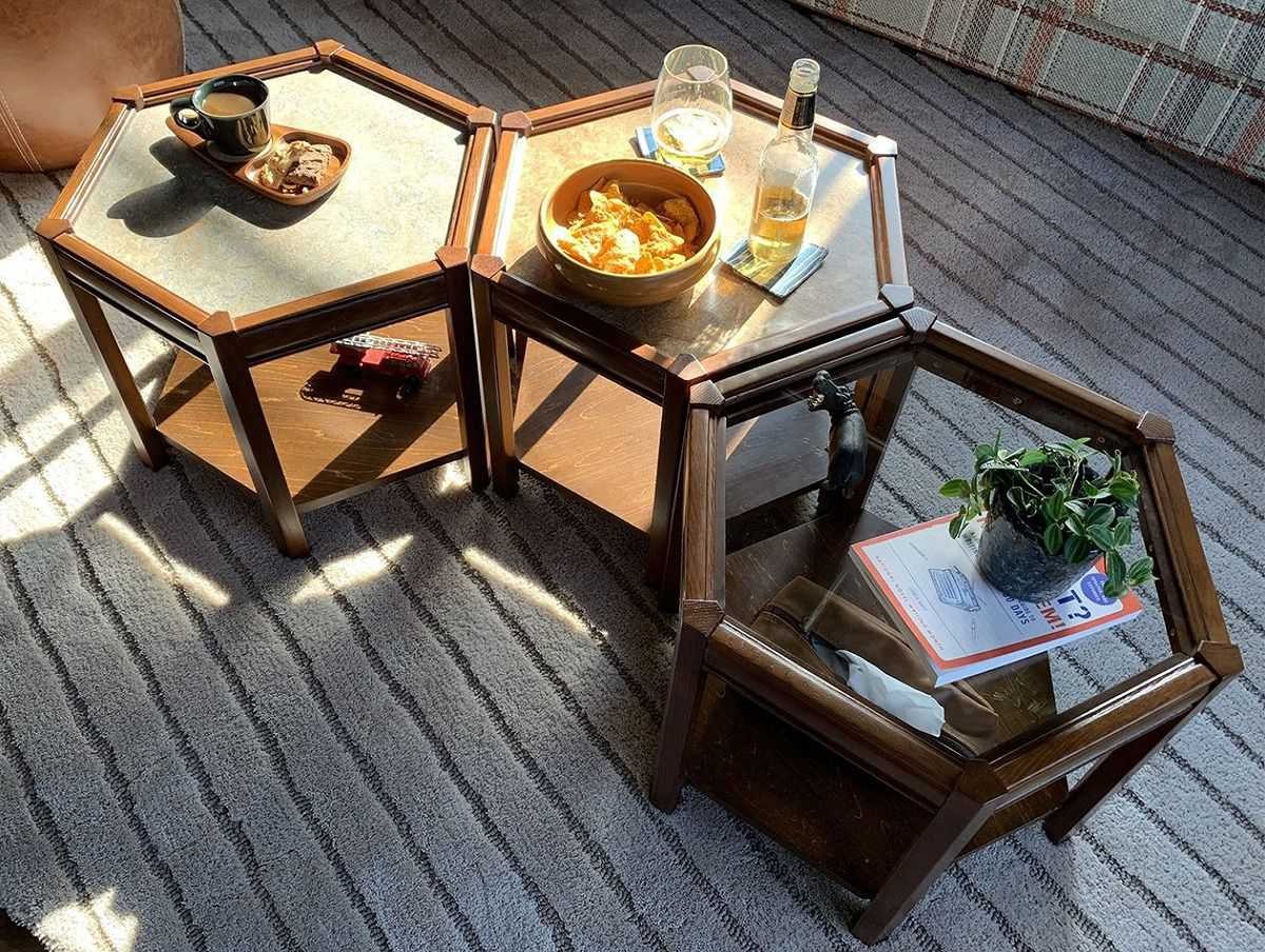 ACME Furniture（アクメファニチャー） BROOKS HEXAGONTABLE グレー