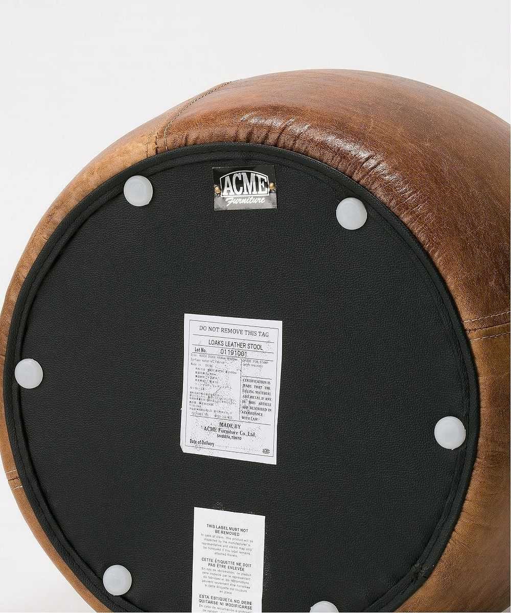 【良品】アクメファニチャー オーク レザースツール ACME Furniture OAKS LEATHER STOOL / アクメファニチャー