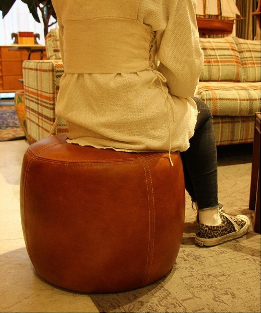 ACME Furniture（アクメファニチャー） OAKS LEATHER STOOL_smooth
