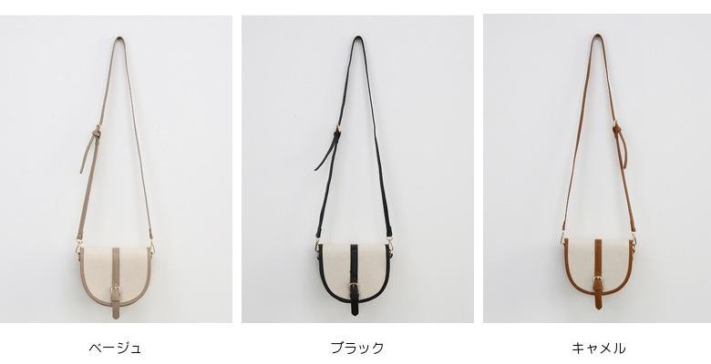 ショルダーバッグ ミニバッグ ポシェット/ショルダーバッグ 斜め掛けバッグ/キャンバスバッグ ショルダー ハーフムーン