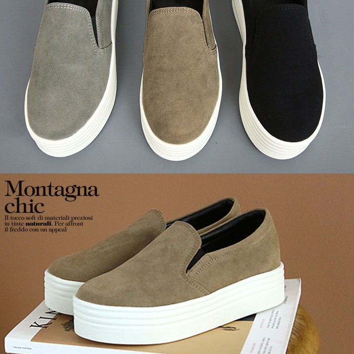 Suede Slip Ons レディース Top Quality E5673 9cc17