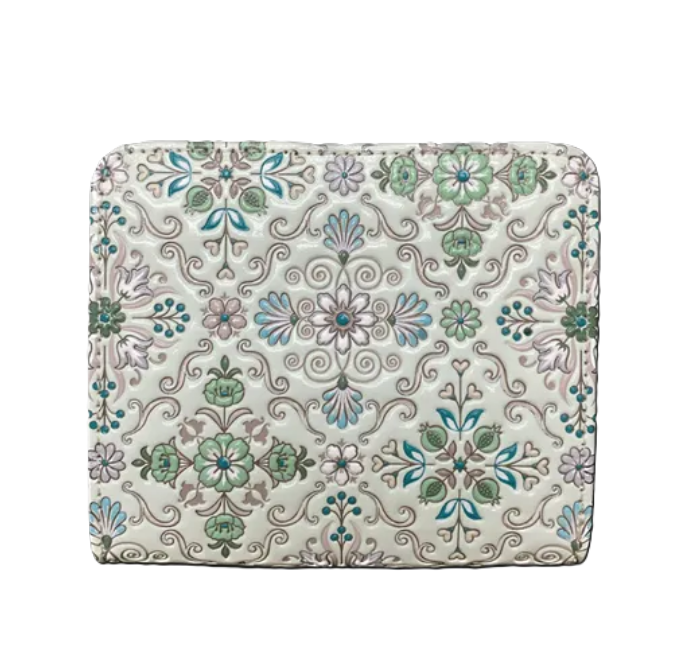 浅草文庫 二つ折り財布 シルクロード L字ファスナー折財布 7色 牛革