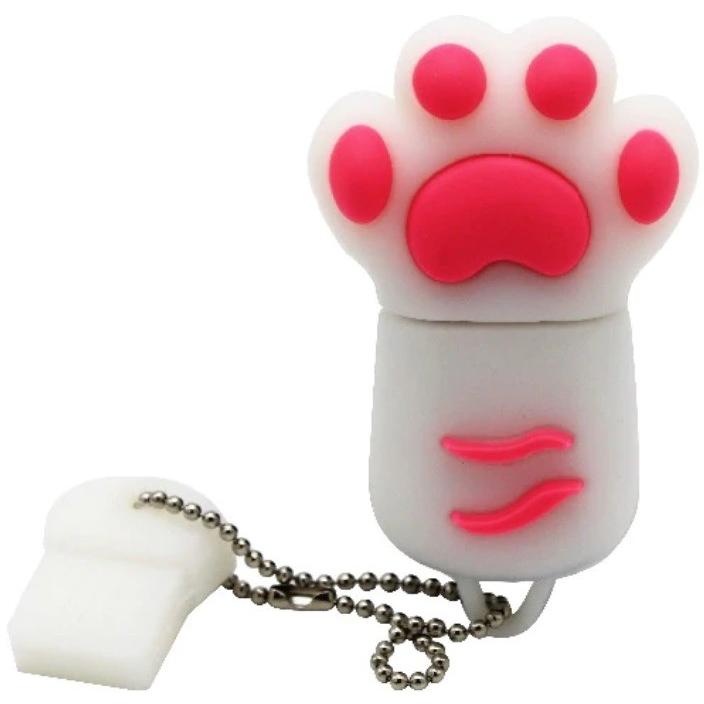 女の子向けプレゼント集結 USBメモリ 32GB 猫の肉球 5色 USB3.0 Flash USBメモリー 雑貨 Drive かわいい 1個  キーチェーン付き 猫グッズ USBメモリ