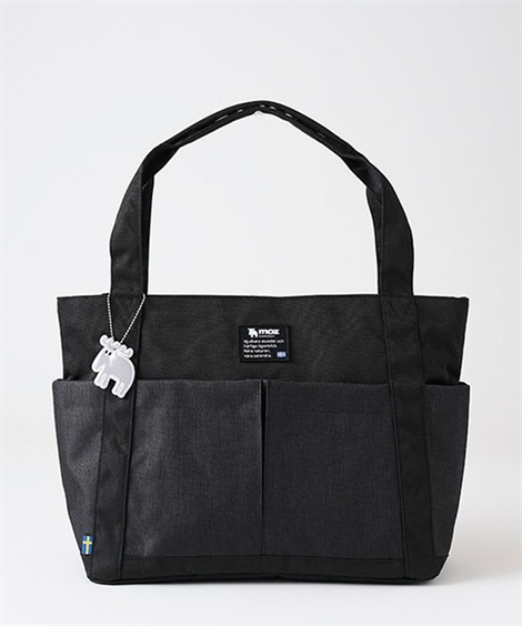 バッグ（鞄） moz モズ 大容量 多収納 トート B４対応 A4 B4 お出かけ マザーズバッグ ママバッグ レジャー 多収納 肩掛け 買い物 配色 (アクアカルダ 送料無料)の画像