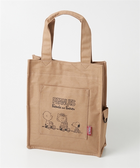 バッグ（鞄） PEANUT SNOOPY スクエア 帆布 トート 手提げ A4対応 サブバッグ スヌ...