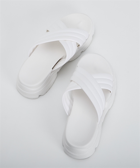【海外購入品・未使用】レベッカ ミンコフ サンダル 白 size7 レディース スポーツサンダル 7587 ホワイト 白 厚底 スポサン
