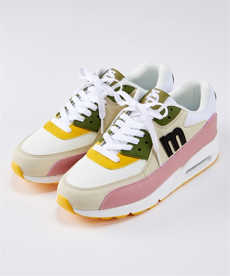 moz スニーカー 靴 モズ レディース 配色 クッションソール 厚底