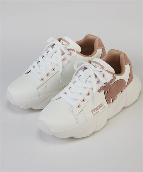 moz（モズ） スニーカー 靴 ノベルティ付 サイドロゴ レディース