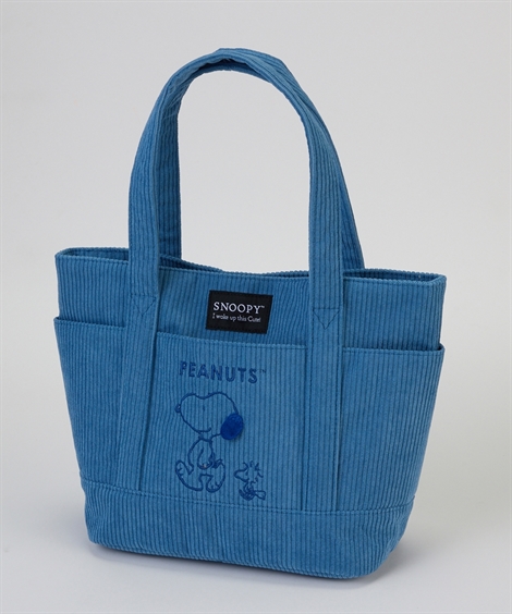 PEANUTS バッグ（鞄） スヌーピー 10ポケット 刺しゅう ベーシック