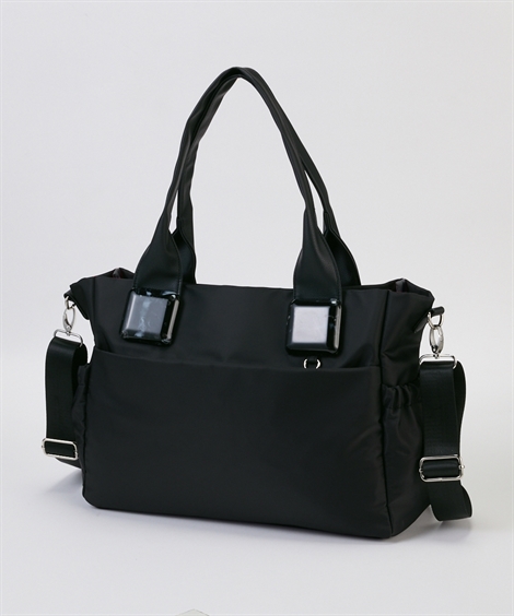 ニッセン（nissen） バッグ（鞄） 12ポケット 2WAY べっ甲調 トート PC