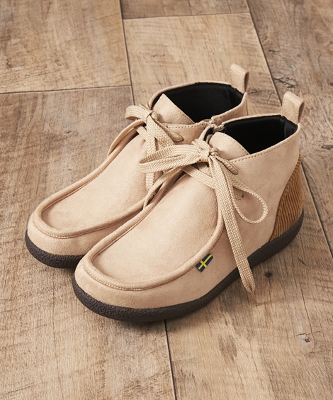 ブラウン スエード モカシン シューズ FREAK'S STORE/厚底 スウェード モカシン[36～38サイズ展開]【限定展開