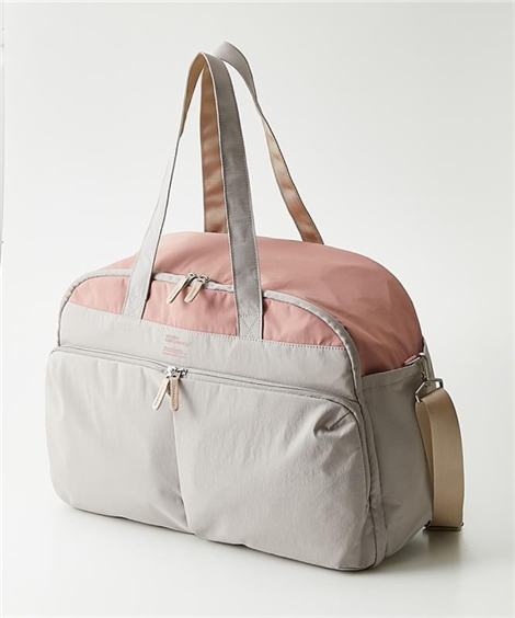 バッグ（鞄） anelloGRANDE アネログランデ Poche Lab. 10ポケット ガバっと開く ドデカ 2WAY トラベル ボストン 約36L 耐水 A4収納 (アクアカルダ 送料無料)の画像