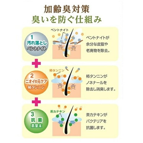 柿渋スカルプケア オールインワンシャンプー(600mL) 6本セット 柿渋 白泥 緑茶 ノンシリコン アミノ酸系 頭皮ケア ニオイ対策_3