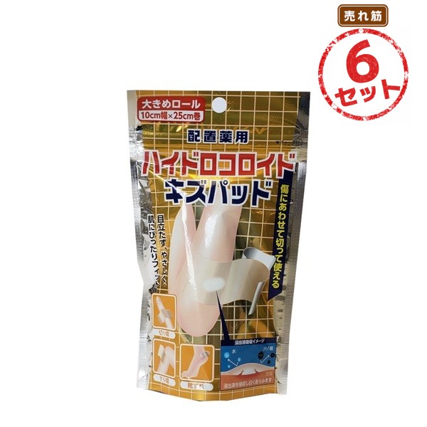 中一メディカル 絆創膏 ハイドロコロイド キズパッド ロールタイプ