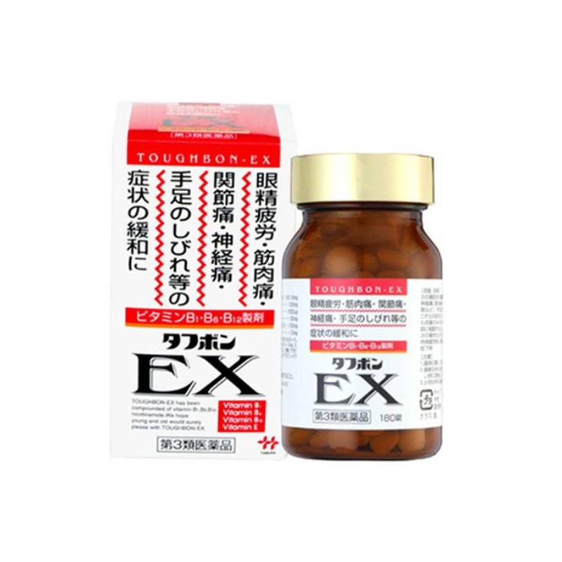 【第3類医薬品】ビタミン製剤 タフボンEX(180錠) 6セット 眼精疲労 神経痛 筋肉痛 関節痛 腰痛 肩こり 五十肩 手足のしびれ 肉体疲労時 妊娠授乳期 病中病後