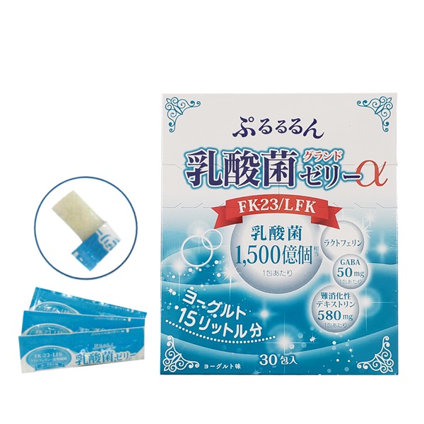 おやつ感覚で続けやすい ぷるるるん 乳酸菌グランドゼリーα(30包) 10箱 