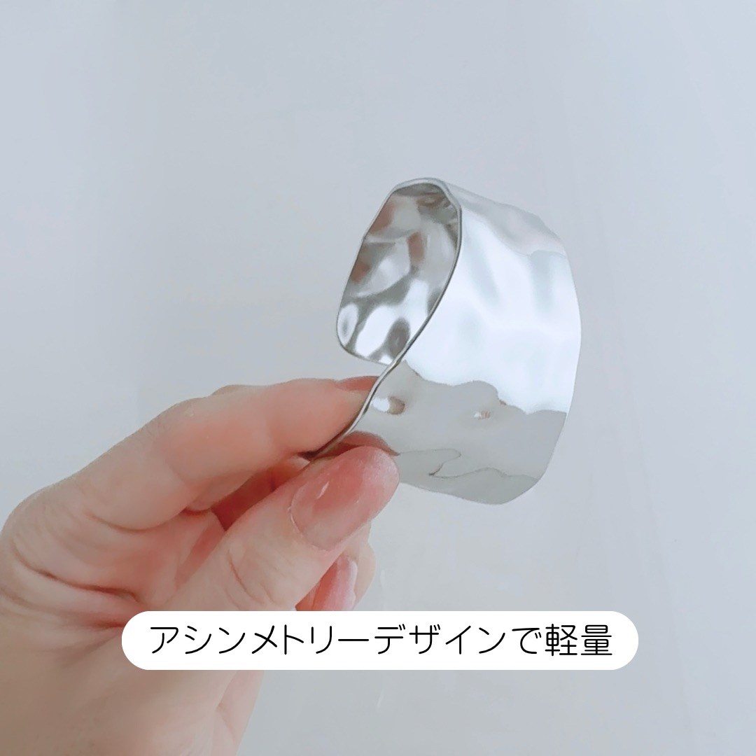 Lune（リュンヌ） bracelet レディース メンズ シルバー タタキ