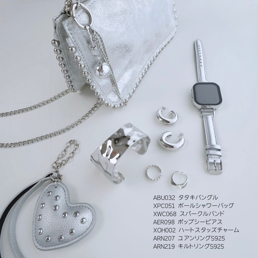 Lune（リュンヌ） bracelet レディース メンズ シルバー タタキ