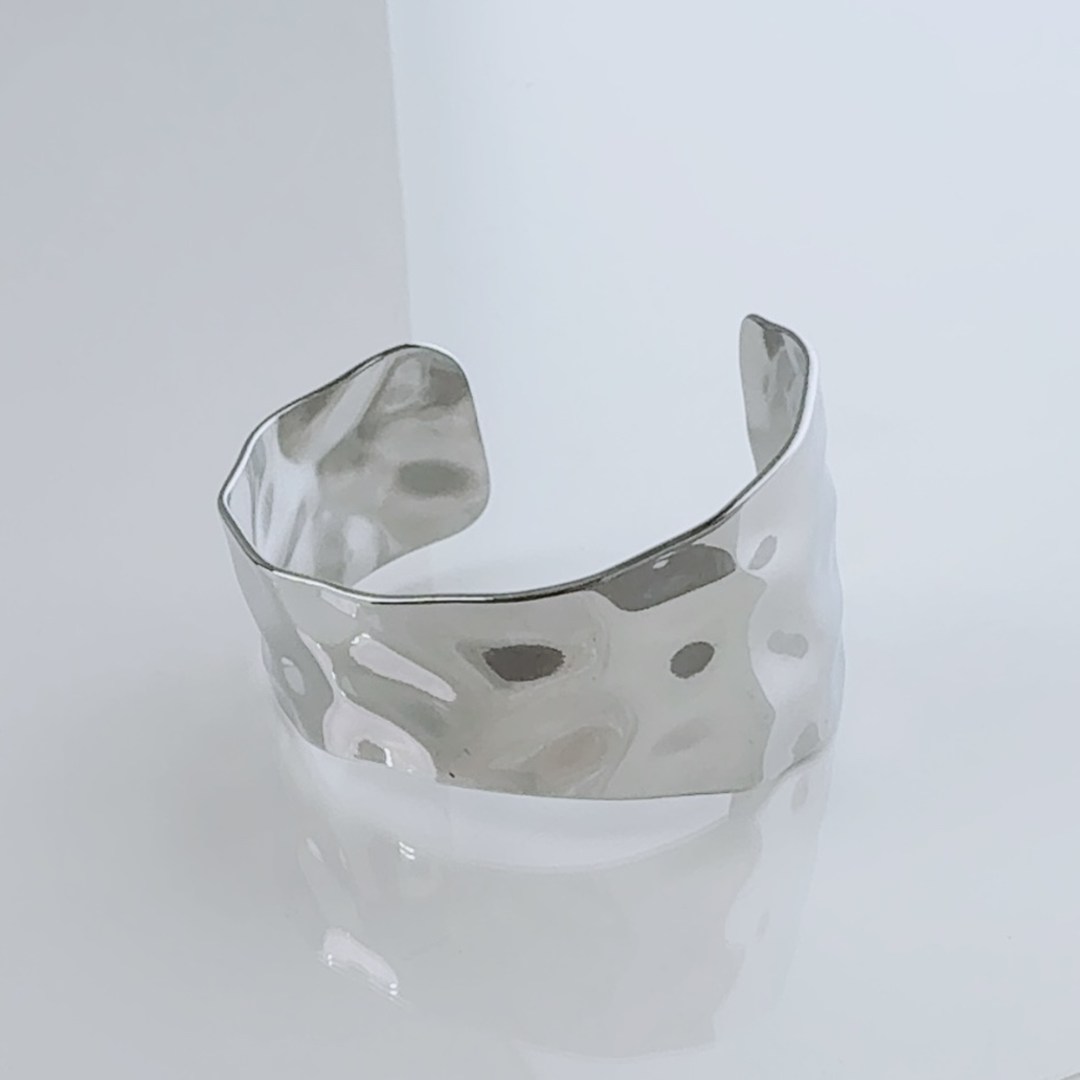 Lune（リュンヌ） bracelet レディース メンズ シルバー タタキ