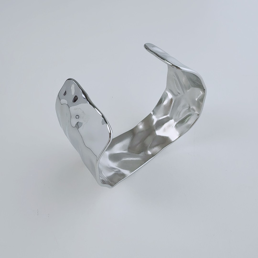 Lune（リュンヌ） bracelet レディース メンズ シルバー タタキ