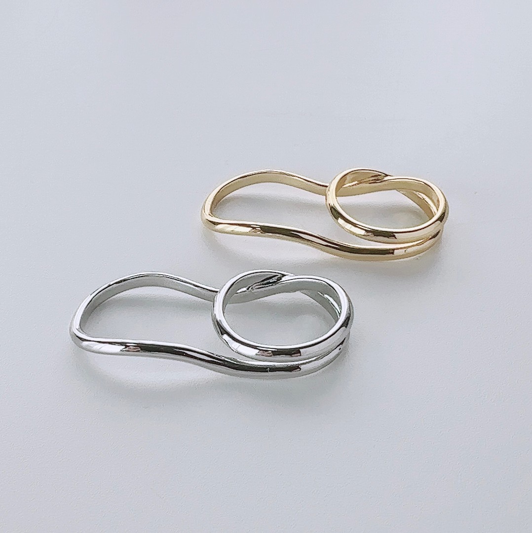 Lune ring 指輪 レディース メンズ ツナギ リング シルバー