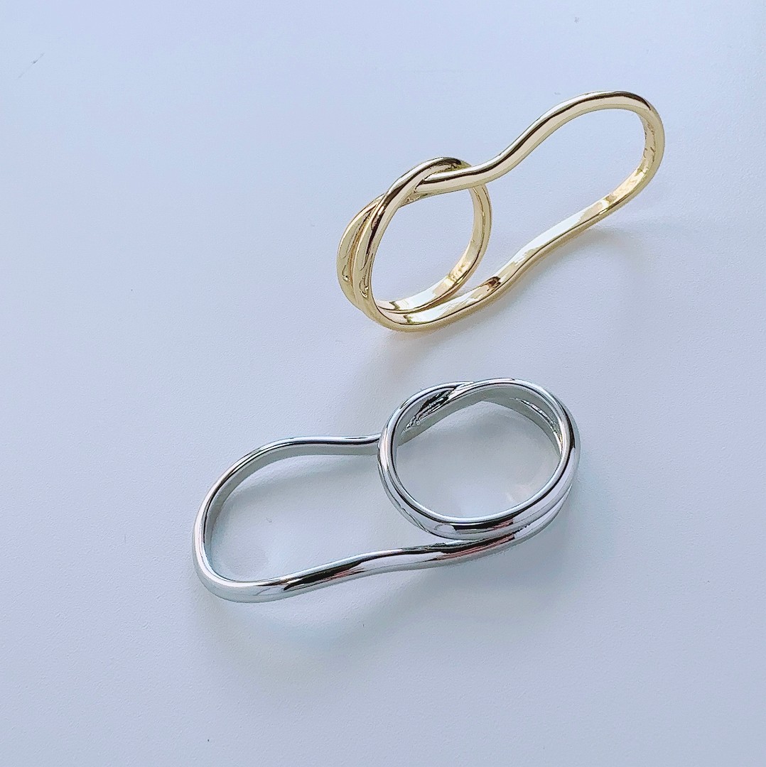 Lune ring 指輪 レディース メンズ ツナギ リング シルバー