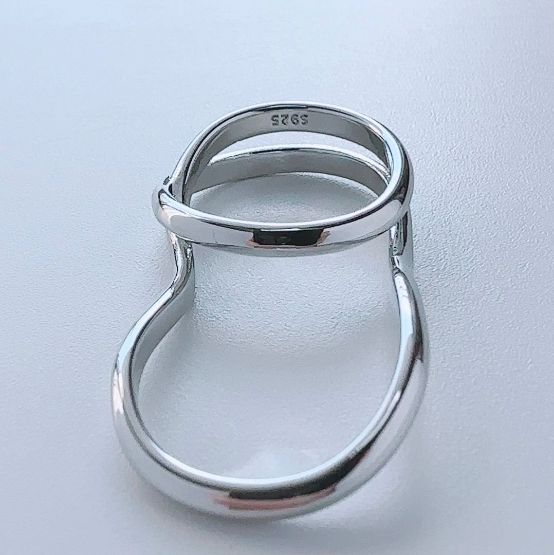 Lune ring 指輪 レディース メンズ ツナギ リング シルバー