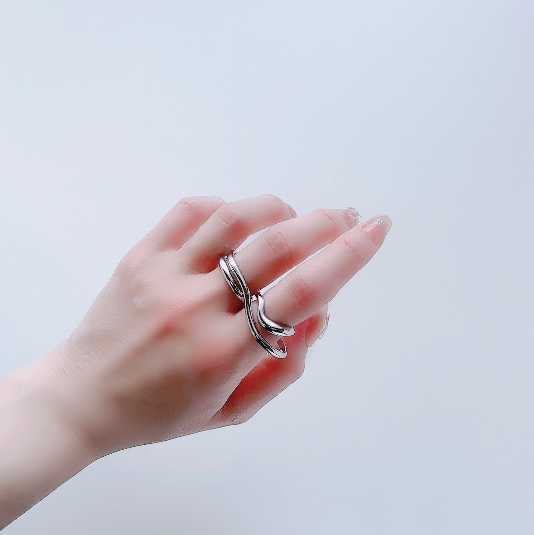 Lune ring 指輪 レディース メンズ ツナギ リング シルバー