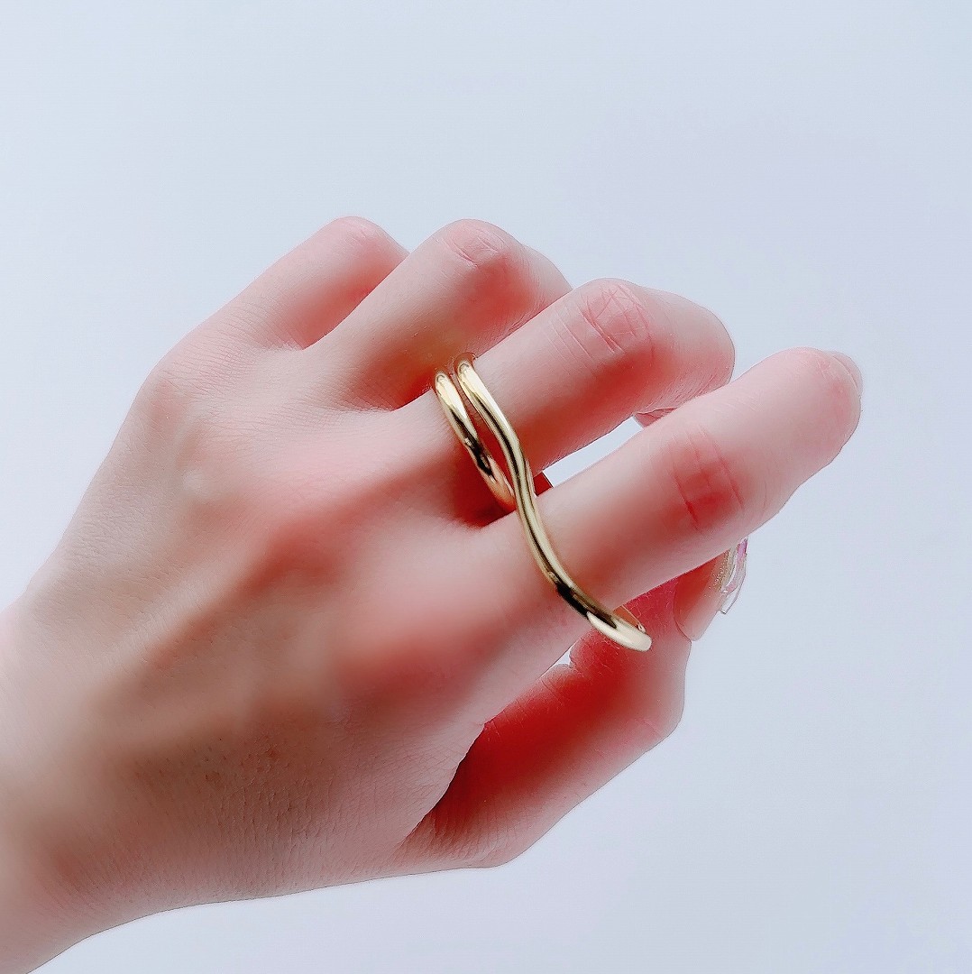 Lune ring 指輪 レディース メンズ ツナギ リング シルバー