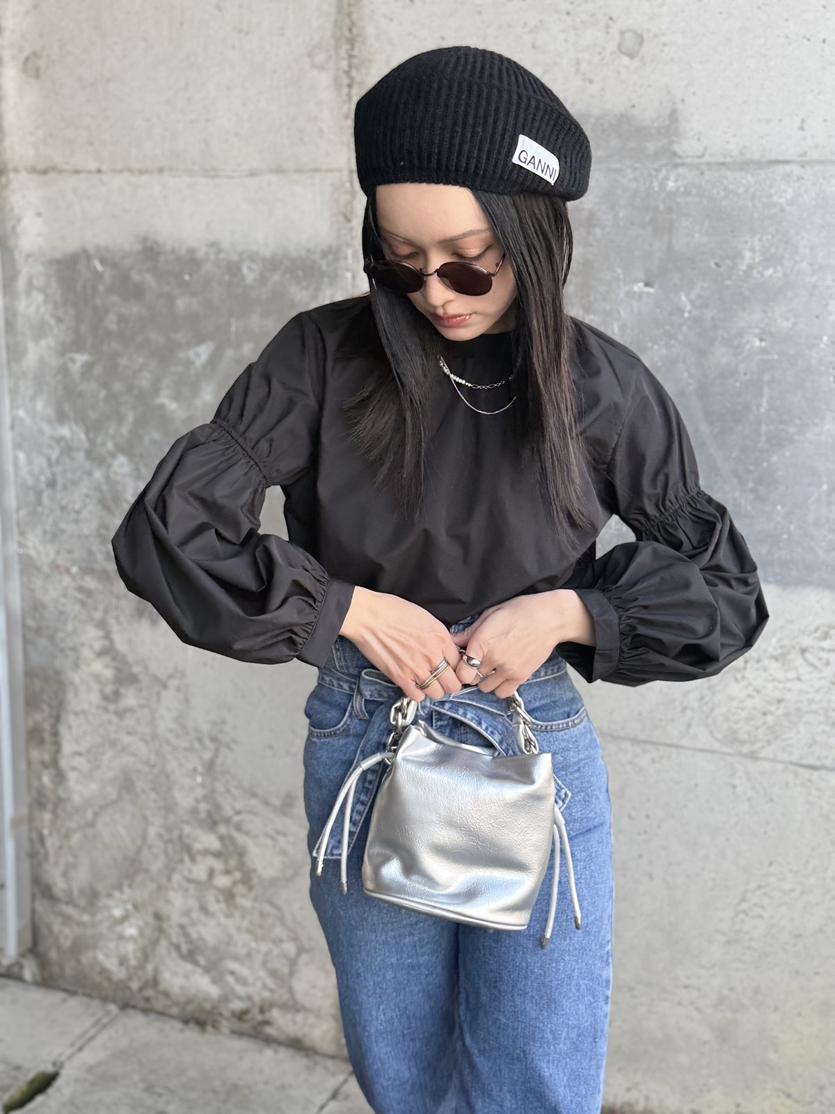 Lune チェーンボムバッグ bag ショルダーバッグ チェーン デザイン