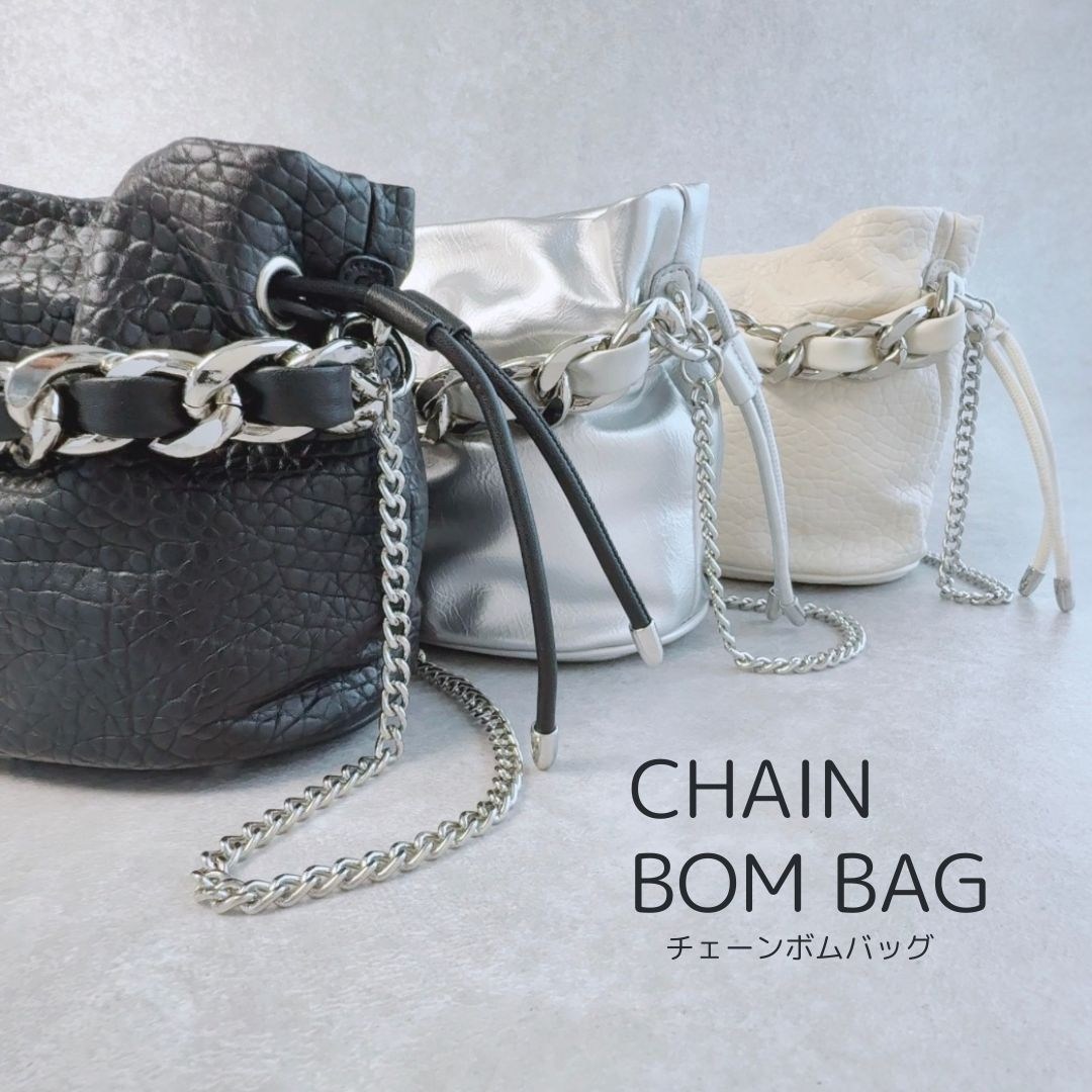 Lune チェーンボムバッグ bag ショルダーバッグ チェーン
