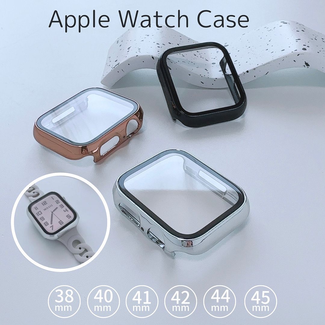 Apple Watch ルミナス フレーム ケースアップルウォッチケース 画面カバー 保護ケース｜across-intl