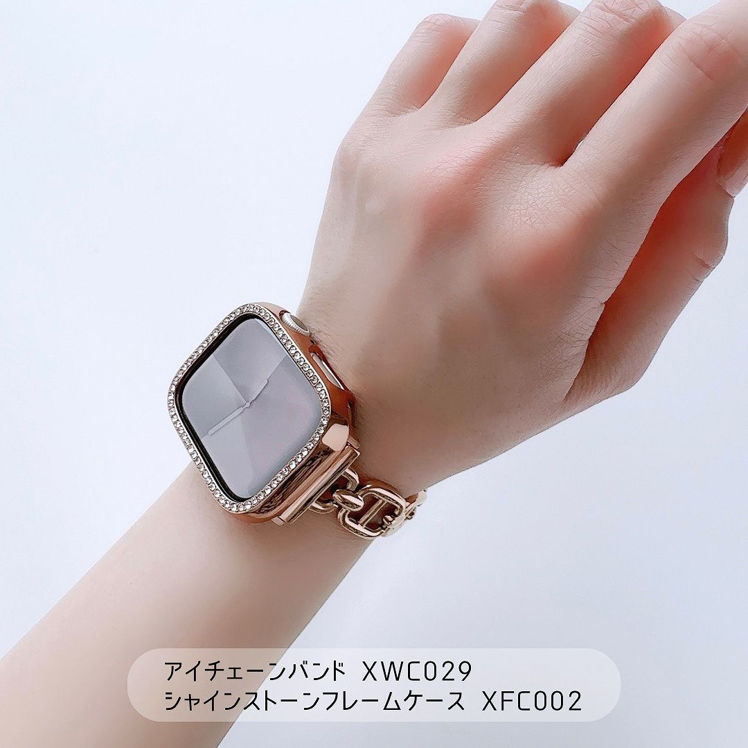 Apple Watch シャイン ストーン フレーム ケースアップルウォッチケース フレームケース ストーンケース キラキラ おしゃれ｜across-intl｜04