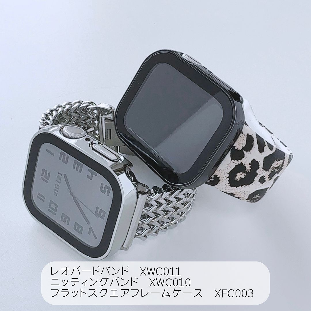 Apple Watch フラット スクエア フレーム ケースアップルウォッチケース 画面カバー 保護ケース｜across-intl｜11