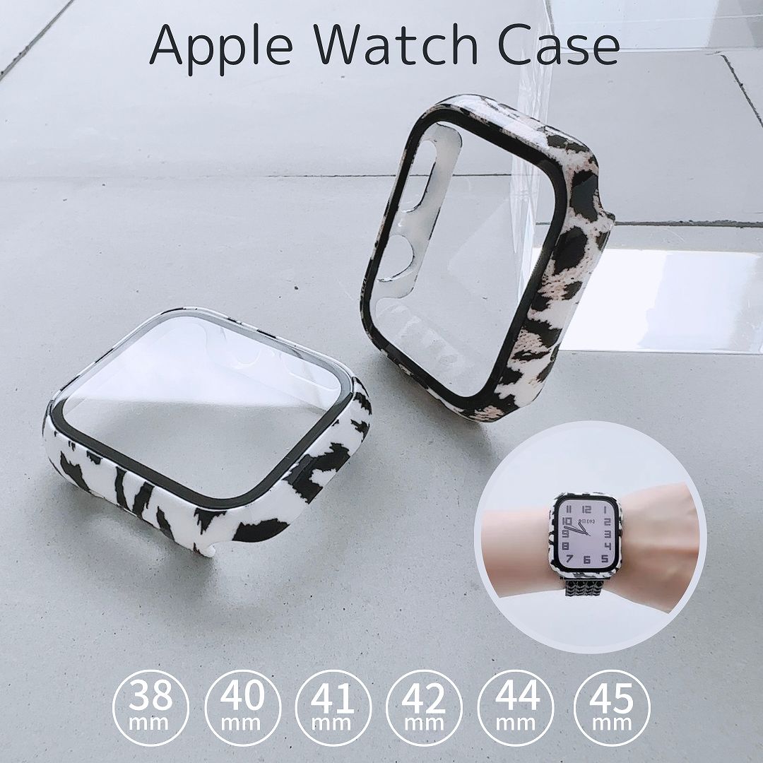 Lune Apple Watch アニマル フレーム ケースレオパード ゼブラ