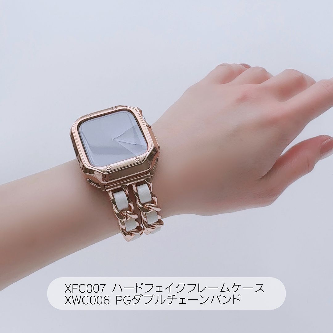 Apple Watch 全機種対応 アップルウォッチ ハードフェイク フレーム ケース おしゃれ バンド デザイン 男女兼用｜across-intl｜11