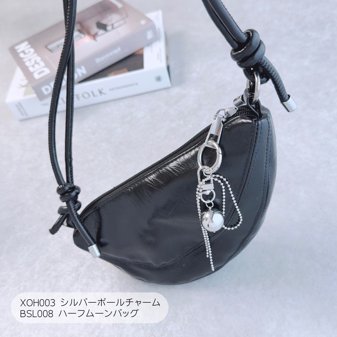 Lune（リュンヌ） シルバーボールチャーム バッグチャーム チャーム