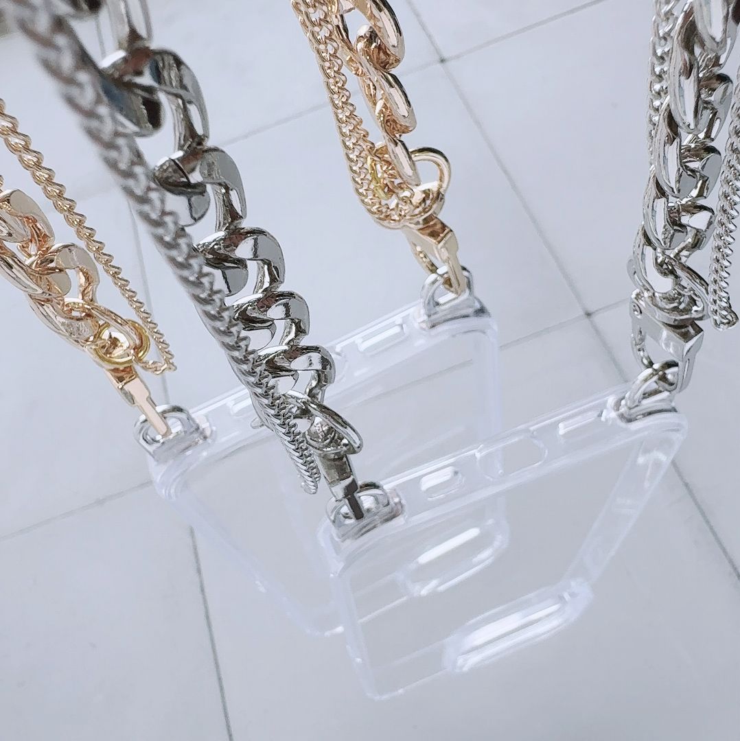 Apple iPhoneケース カスタムフックチェーンケース おしゃれ 男女兼用