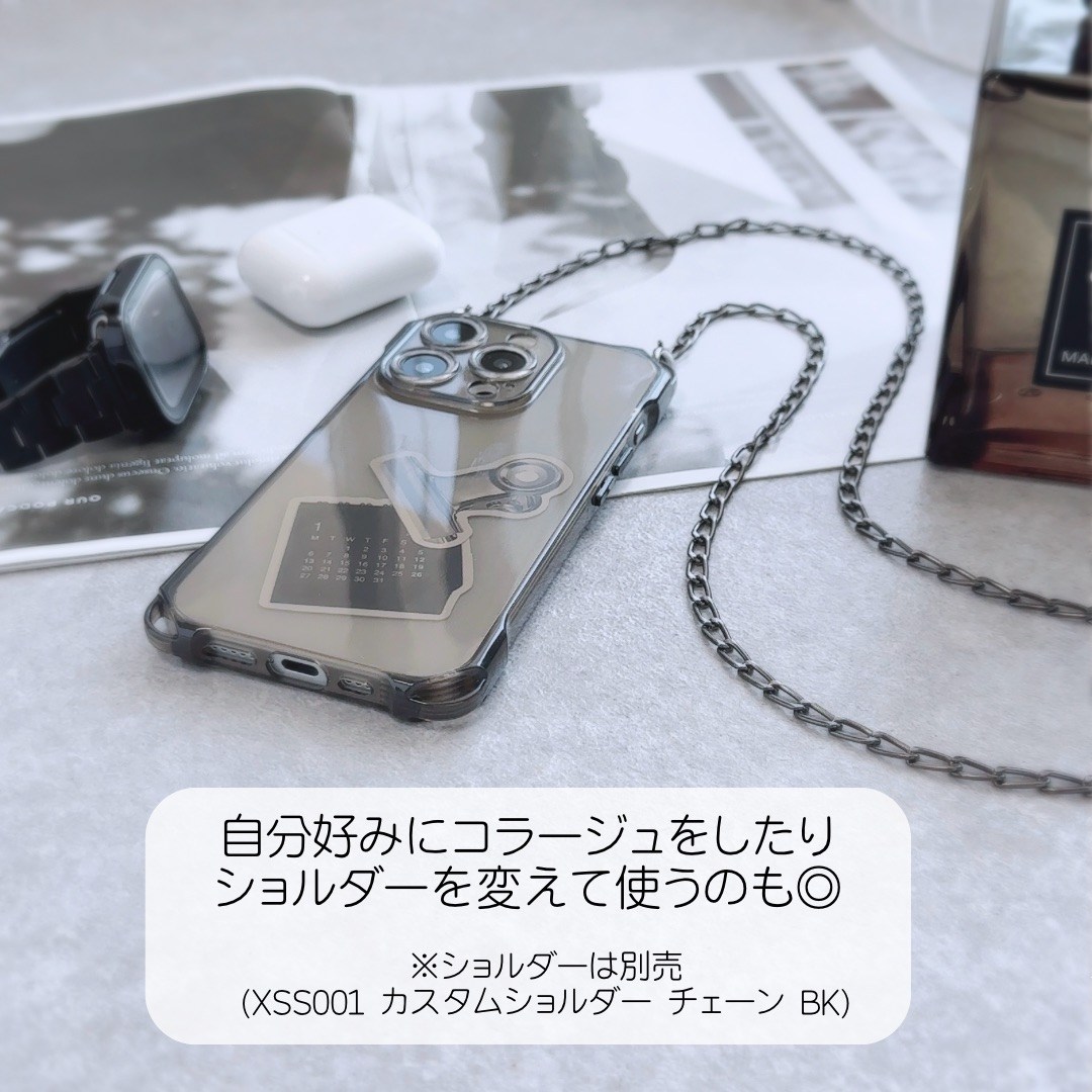 Apple iPhoneケース フォーカス ショルダーケース おしゃれ 男女兼用 レディース メンズ かっこいい ケース ブラック ロープ |  | 04