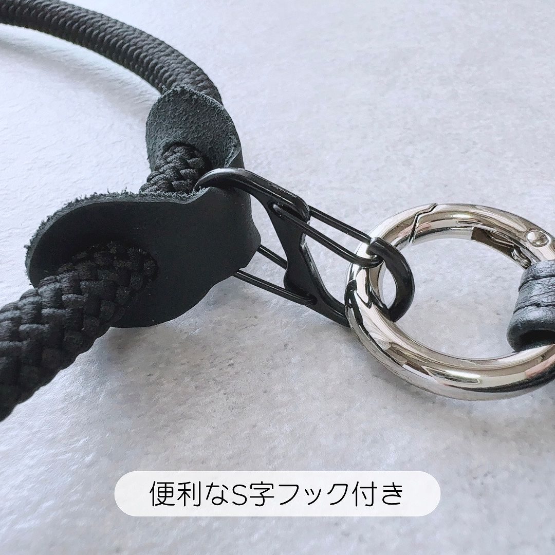 Apple iPhoneケース フォーカス ショルダーケース おしゃれ 男女兼用 レディース メンズ かっこいい ケース ブラック ロープ |  | 06
